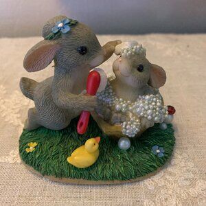 Fitz and Floyd Charming Tails "Wash Away Those Worries" Figurine 89/111 Retired